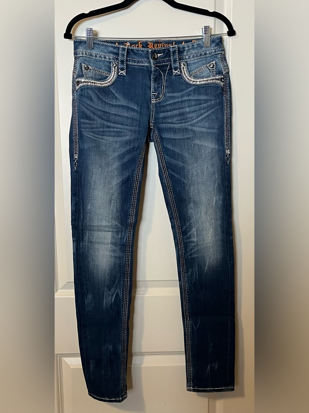 Rock Revival Ellor Skinny Jeans Size 26